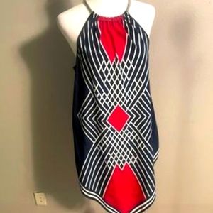Alfani scarf halter top 1X